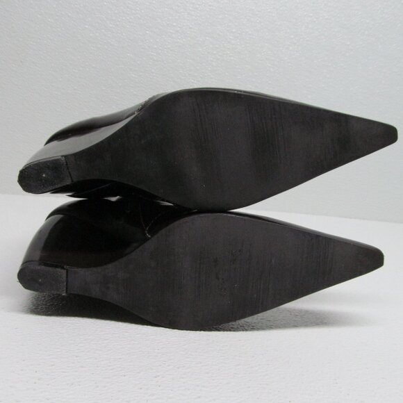 Milano Bags Pointed Toe Leather Wedge Boots size 7 - Picture 11 of 11